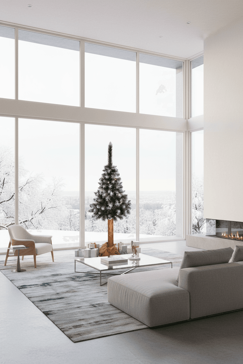 120cm - CHOINKA NA PNIU SOSNA DIAMENTOWA "Snow Pearl"