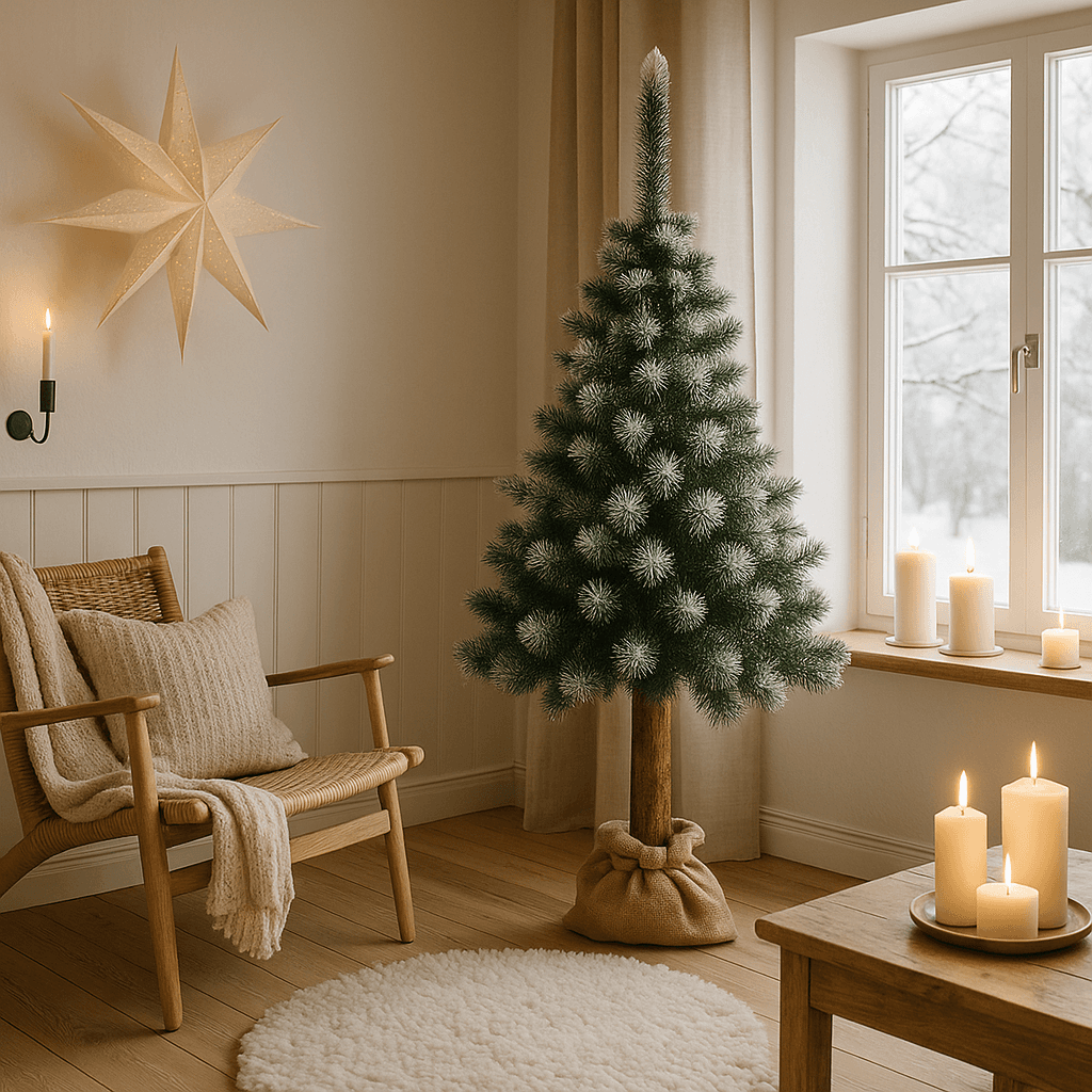 160cm - CHOINKA NA PNIU SOSNA DIAMENTOWA "Snow Dream"